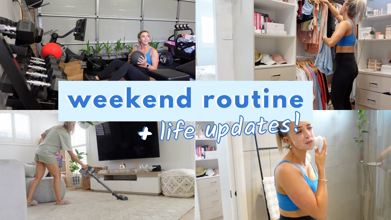 WEEKEND ROUTINE!!/ Cleaning, House Reset + Plant Care/ Get Ready with Me/ Steph Pase
