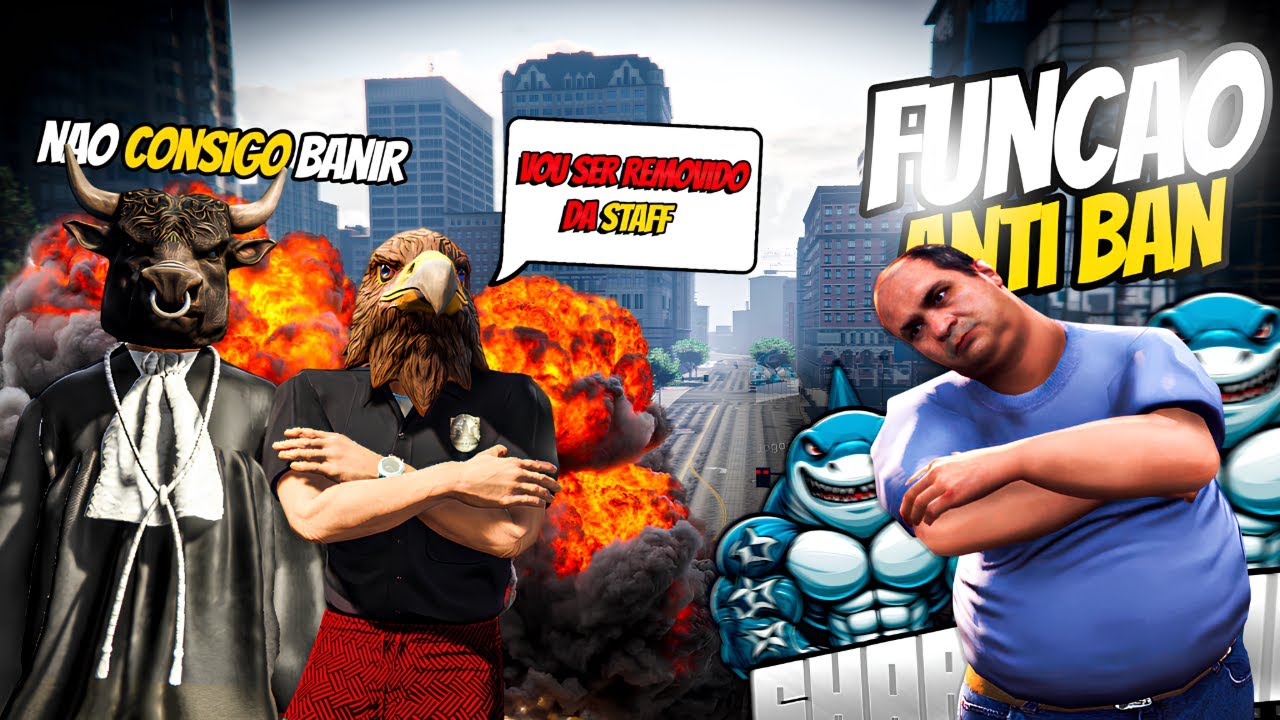 USEI A FUNÇÃO ANTI BAN DO SHARK MENU NO - GTA RP