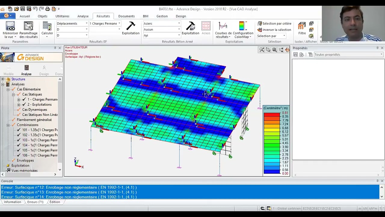 Graitec OMD (Advance Design) import frame arch to Advance design part 2