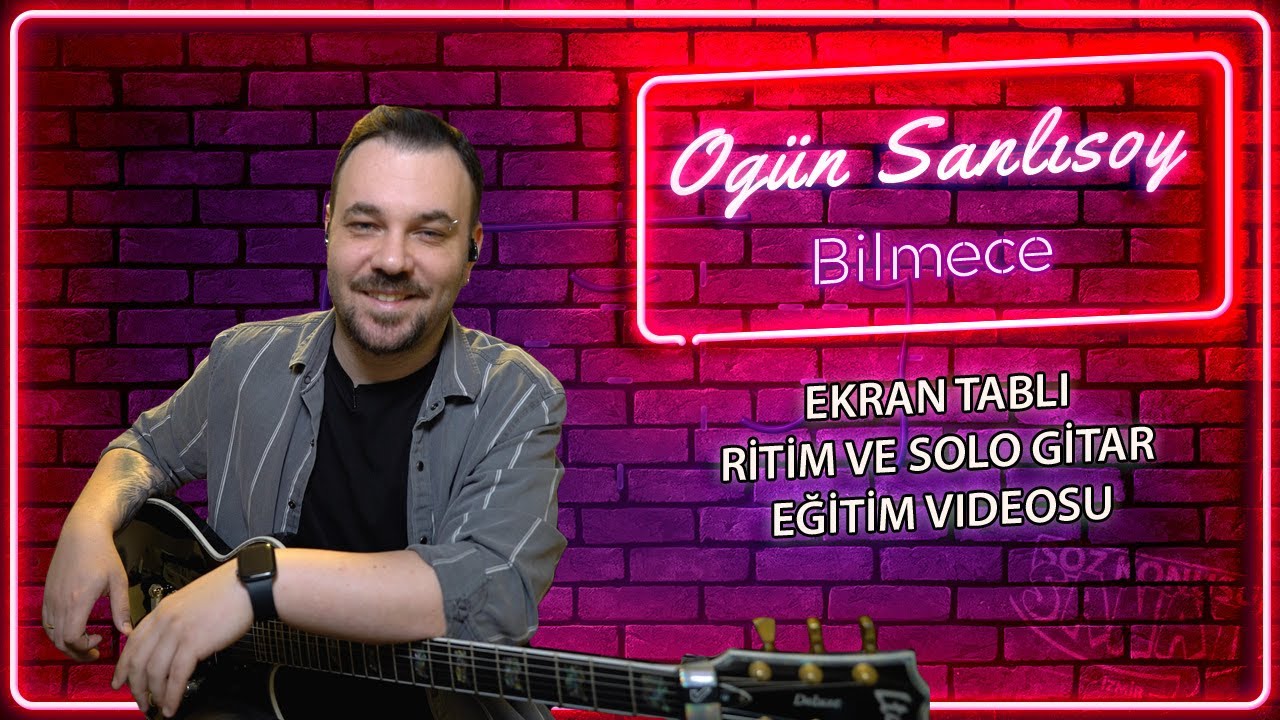 Ogün Sanlısoy Bilmece Gitar Solo Tab (Gitar Dersi)