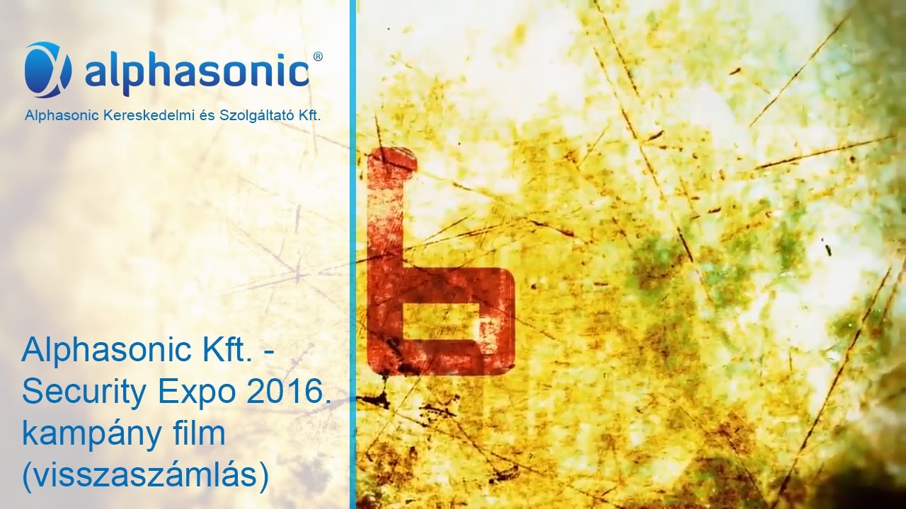 Security Expo 2016. kamp&aacute;ny film (visszasz&aacute;ml&aacute;l&aacute;s) - Alphasonic Kft.