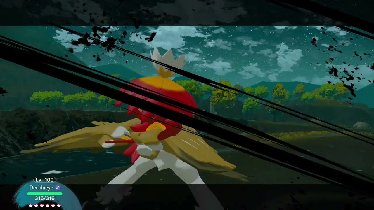 Hisuian Decidueye Signature Move Triple Arrows in Pokemon Legends Arceus