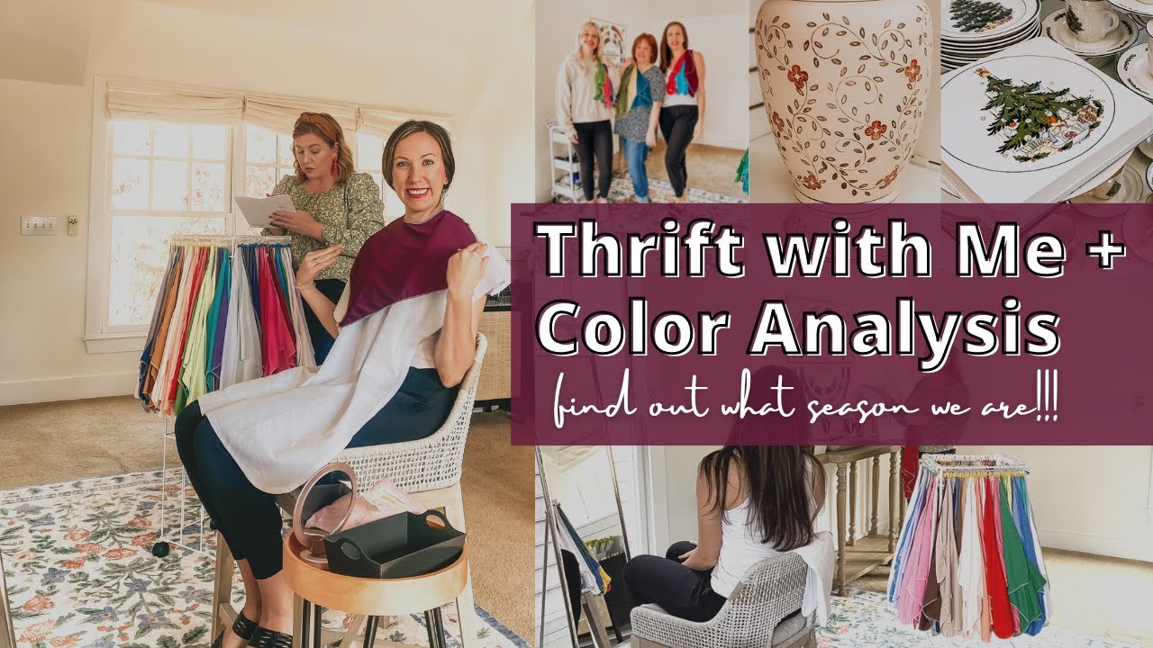 Thrift with Me | House of Colour Color Analysis - Find Out What Season We Are | LIFE ON MAPLE