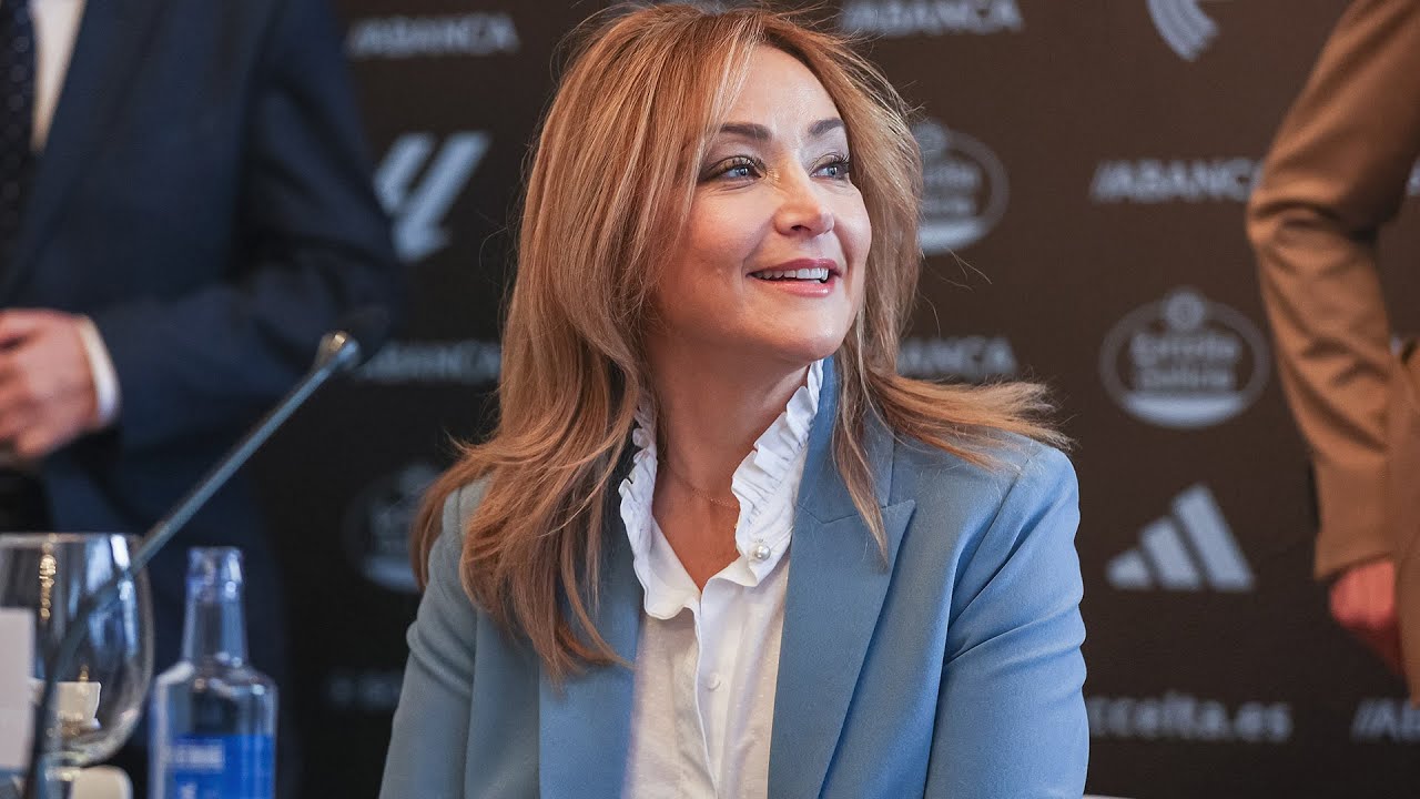 Primera rueda de prensa de Mari&aacute;n Mouri&ntilde;o como presidenta del RC Celta