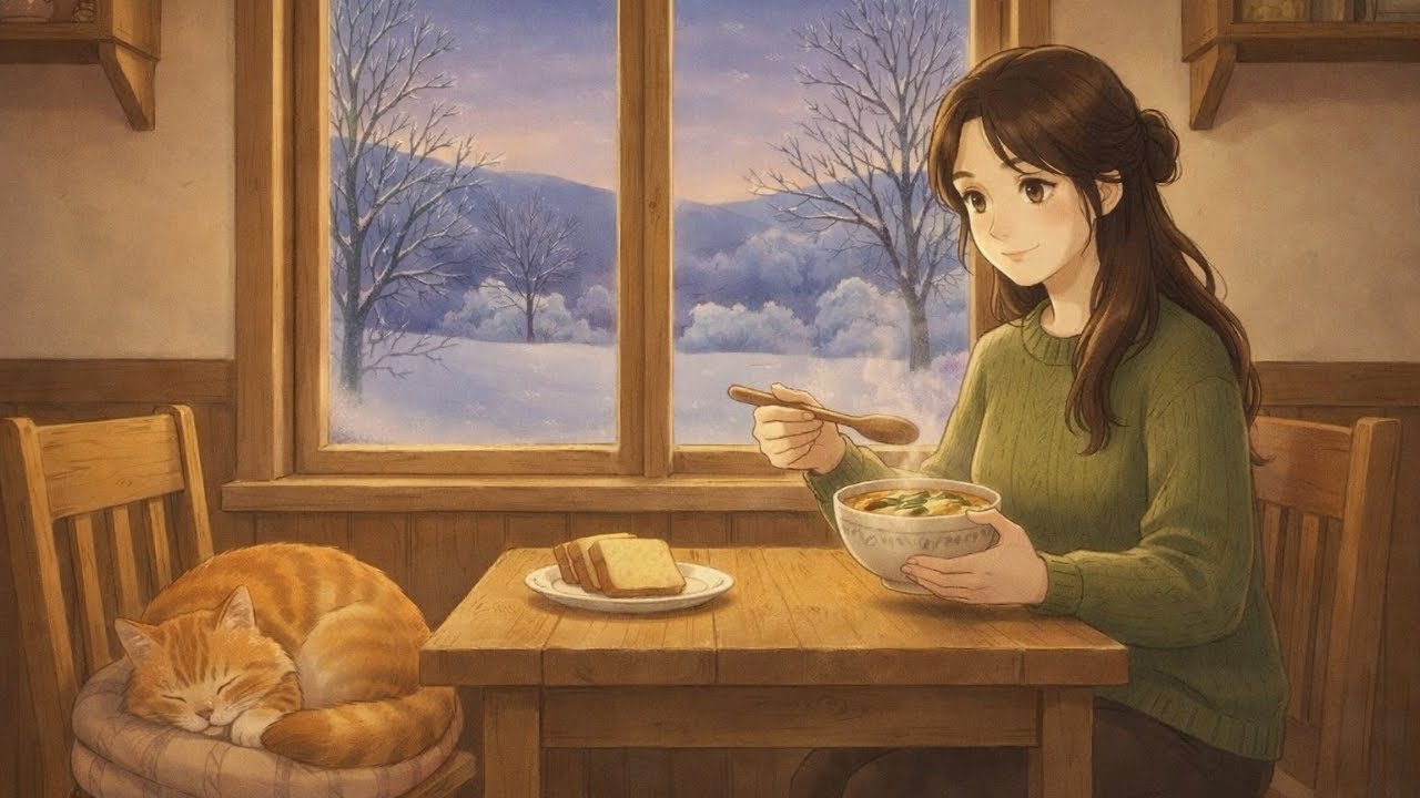Winter Grocery Shopping in the Snow | Homemade Miso Soup ASMR