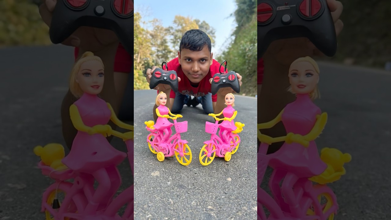 Remote Control Yellow Colour Ladies Cycle Unboxing 🤩