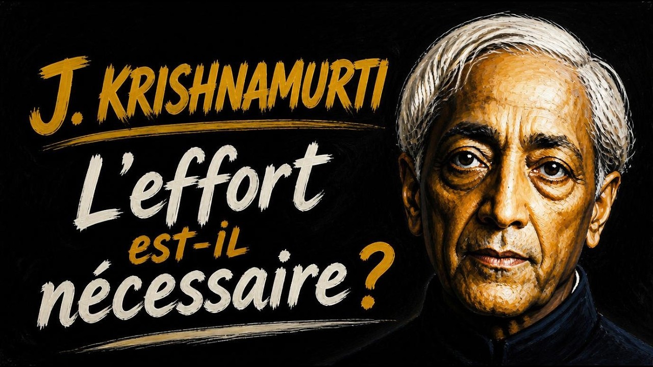 Jiddu Krishnamurti - L'effort est-il nécessaire ?