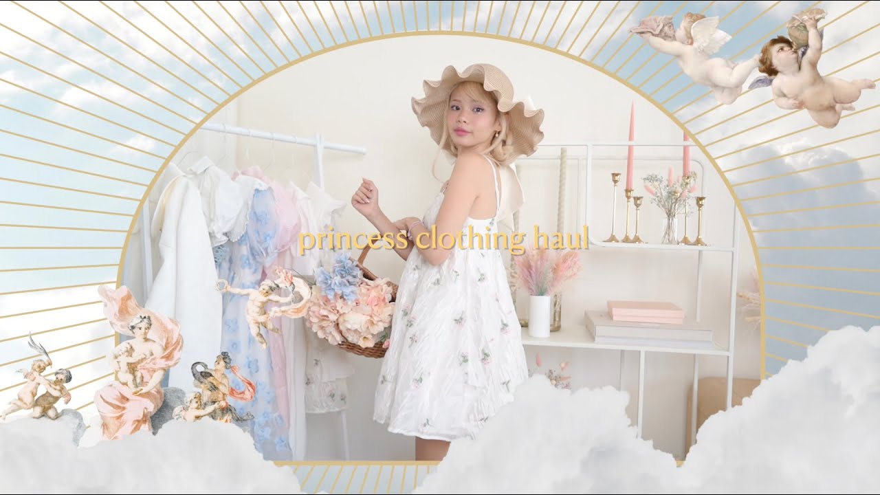 how to dress like a princess 🤍🎀 huge try on clothing haul ft. ledin