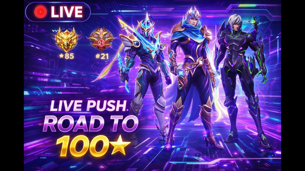 PUSH RANK MABAR #mediashareon #livestreaming #MLBBCreator #mobilelegend