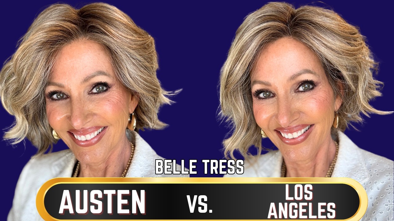 Belle Tress AUSTEN против LOS ANGELES: сравнение стилей и цветов, Brown Sugar Blonde-R против Mac...