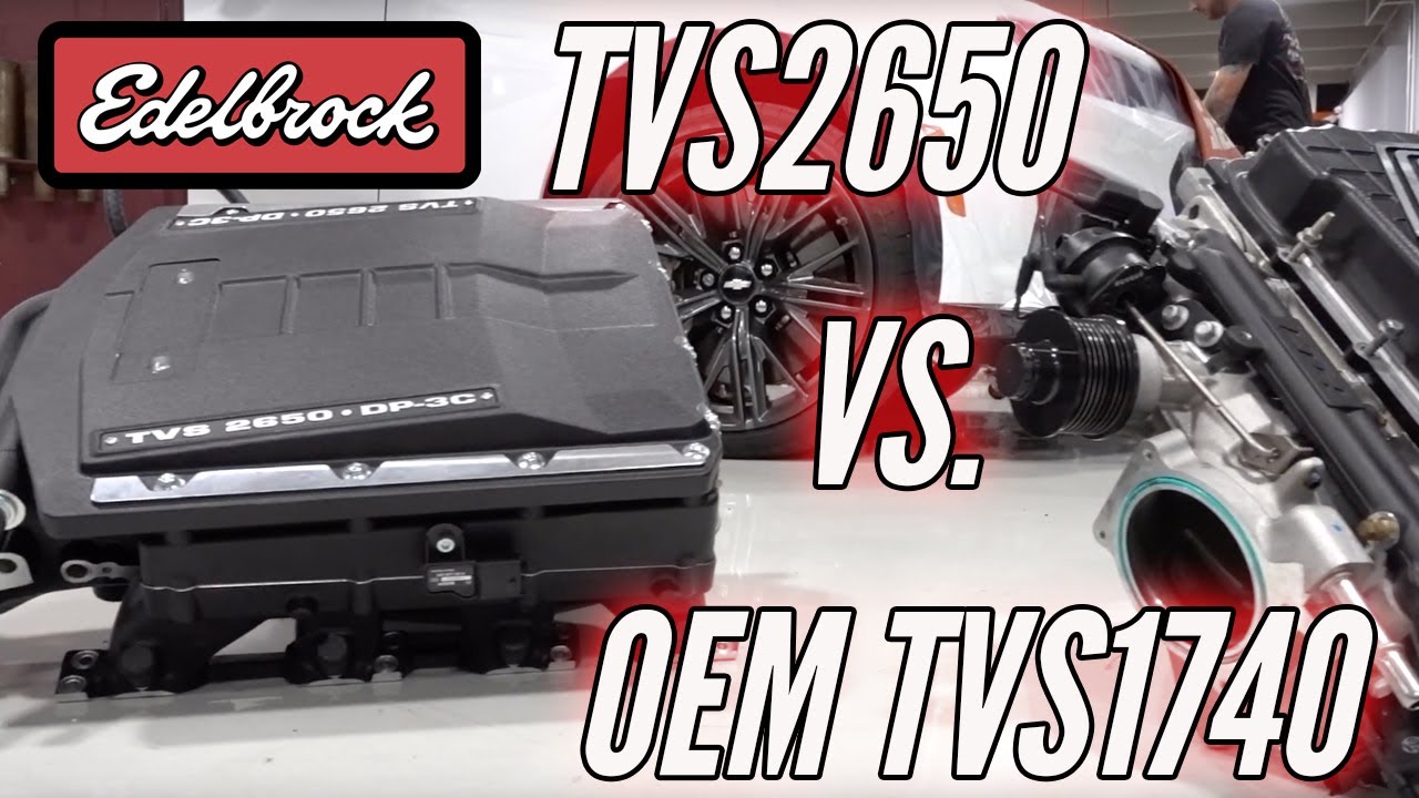REDLINE MOTORSPORTS TEST EDELBROCK E-FORCE TVS2650 VS OEM TVS1740 ON A CAMARO ZL1