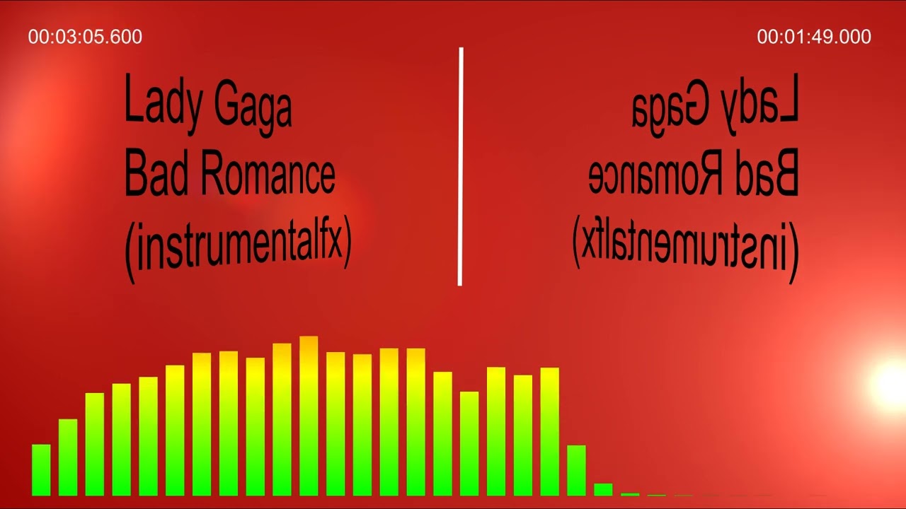 Lady Gaga - Bad Romance (instrumentalfx). Reverse version