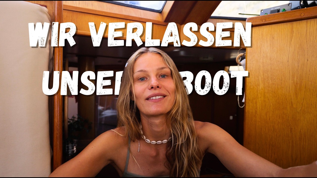 Mit Segelboot unterm Wasserfall. Wir verlassen unser Boot