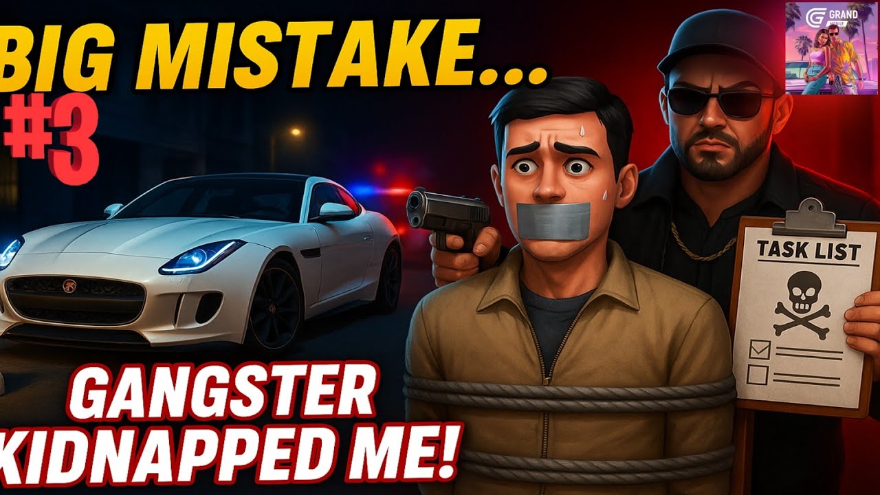 I GOT KIDNAPPED WHILE STEALING A SUPERCAR | GRAND MOBILE RP #3