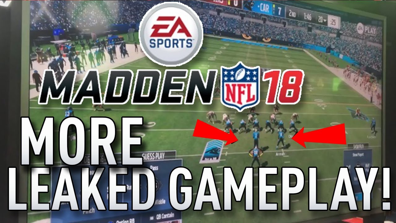 MORE MADDEN 18 LEAKED GAMEPLAY! #EaPlay