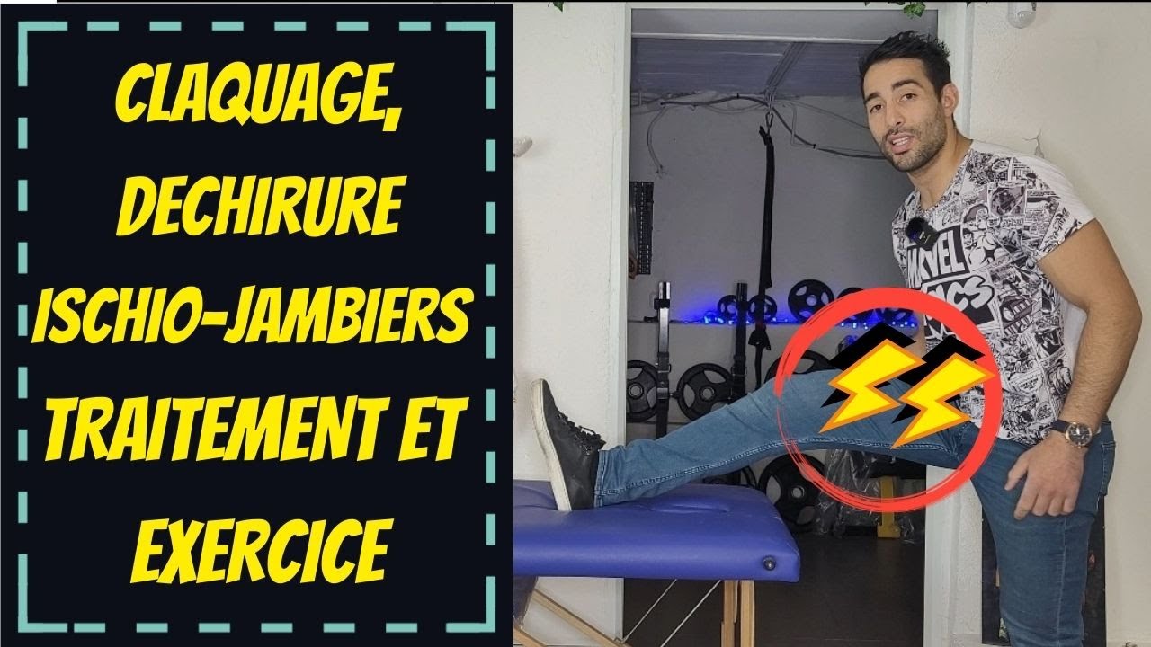 Lésion musculaire ischio jambiers - exercice