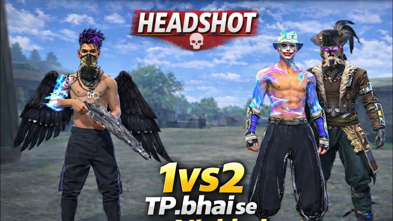 1vs2 Clutch 🔥 TP Bhai vs Ajjubhai | One Tap Headshot 😱