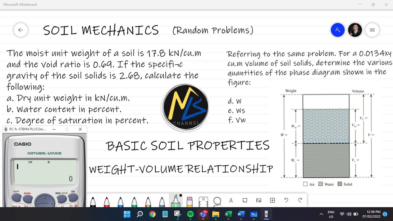 Problem: Basic Soil Properties, Weight-Volume Relationship