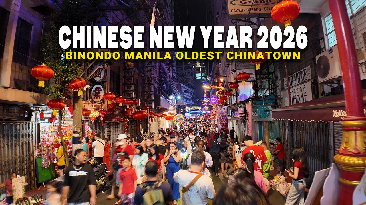 Manila Oldest Chinatown COUNTDOWN CELEBRATIONS Crowded Street Scenes | Binondo Chinese New Year 2026
