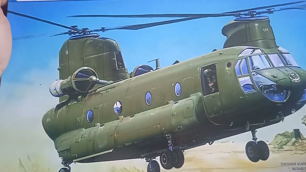 Обзор 1/72 CH-47D CHINOOK Trumpeter ЧИНУК 01622