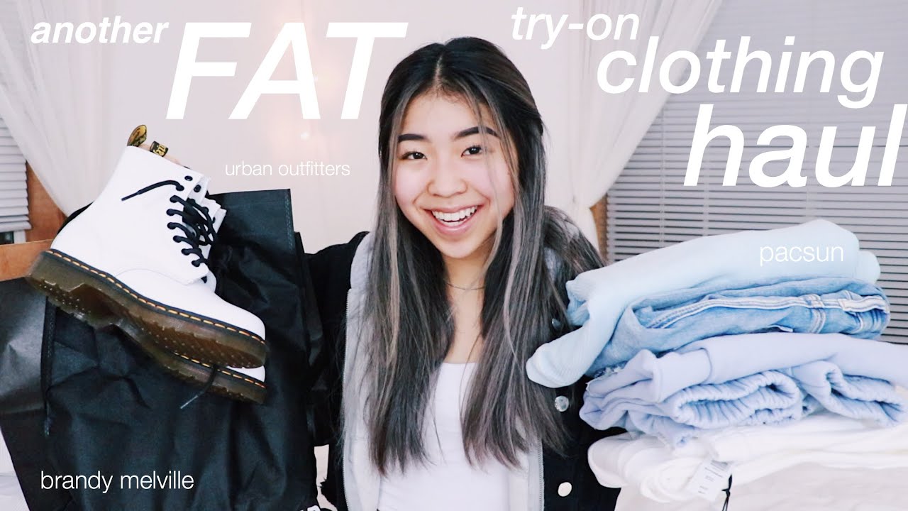 MASSIVE TRY-ON CLOTHING HAUL // Brandy Melville, Urban Outfitters, PacSun, Aritzia + more!!