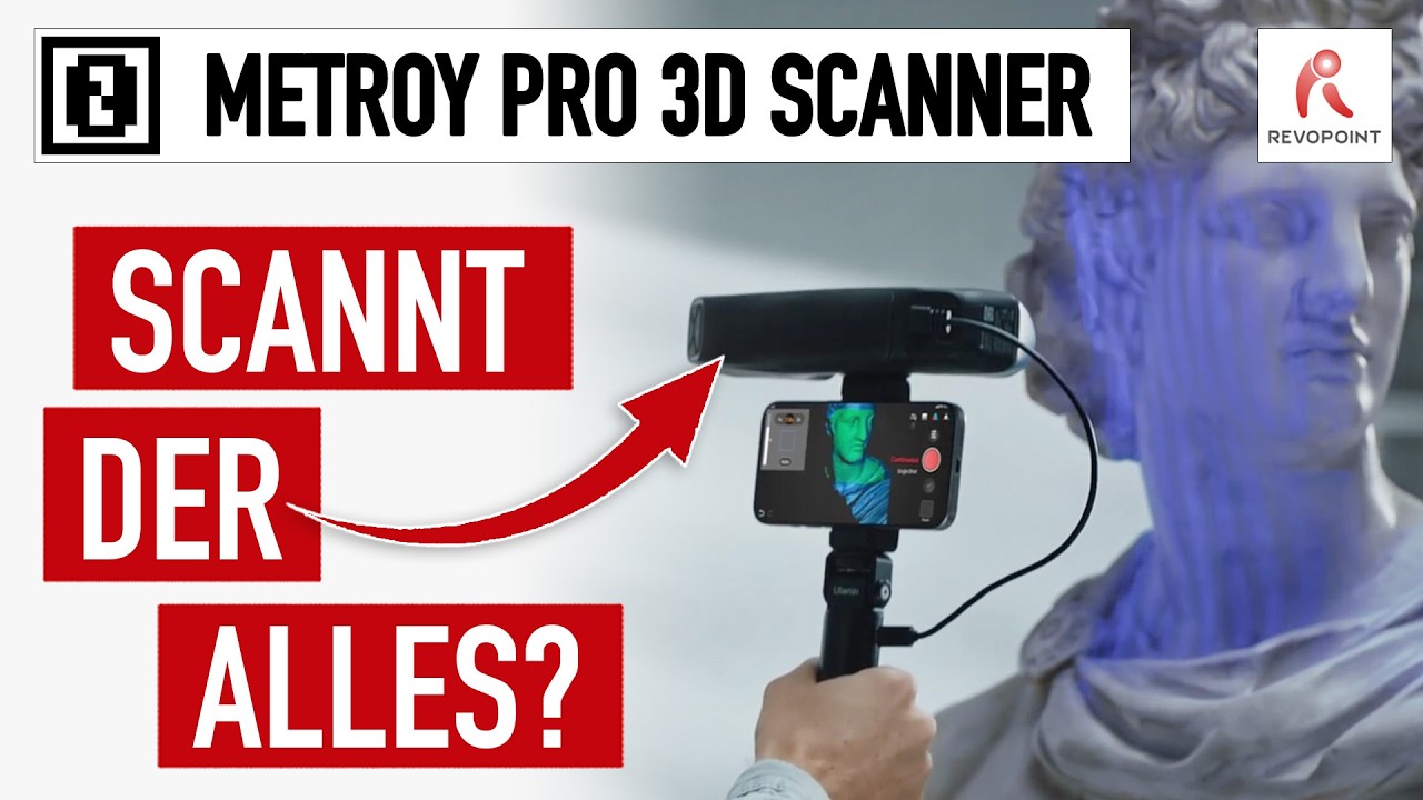 3D Scanner Revopoint MetroY Pro &rarr; Game Changer f&uuml;r die Werkstatt? &bull; ein ausf&uuml;hrlicher Praxistest