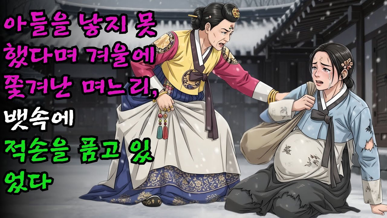 칠거지악이라며 엄동설한에 내쫓긴 며느리의 뱃속에 사실은 가문의 대를 이을 귀한 아들이 자라고 있었던 충격적인 반전 | 권선징악 야담 #야담#민담#전설#설화