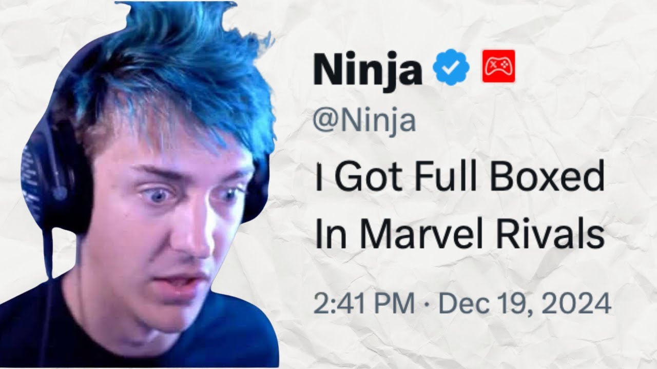 Ninja Crashing Out on Marvel Rivals For 8 Minutes Straight