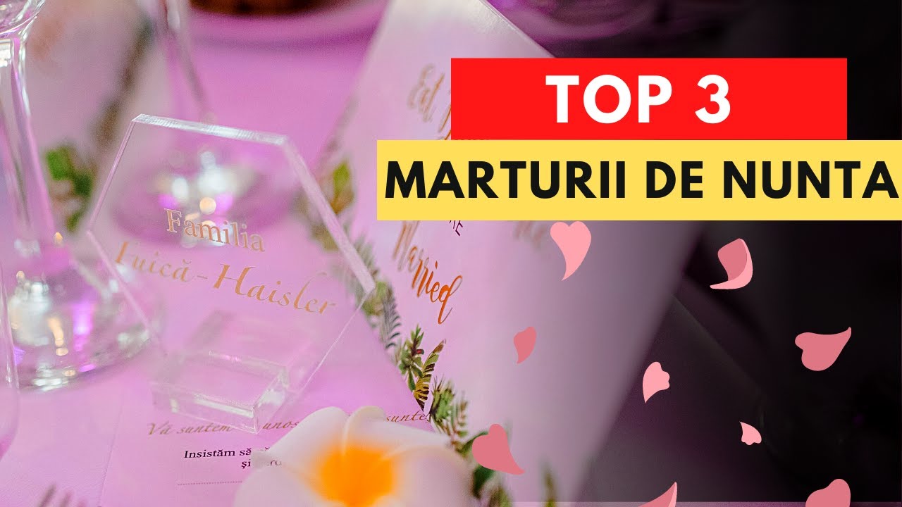 TOP 3 Marturii De Nunta care sa iti uimeasca invitatii