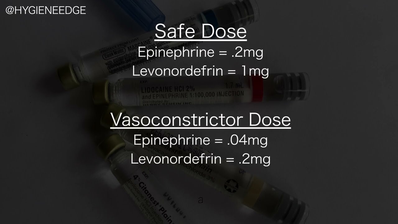 How Calculate How Much Vasoconstrictor You Gave Your Patient