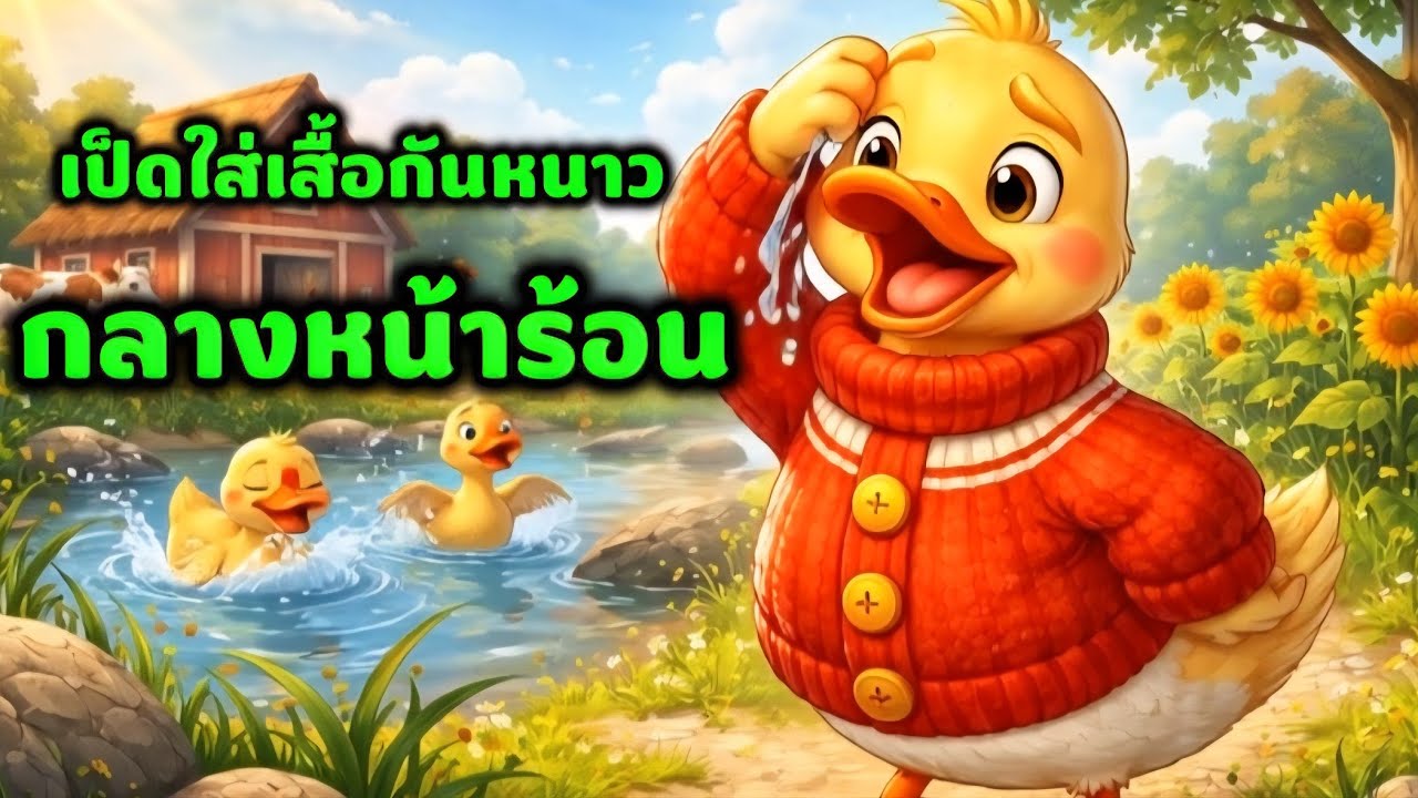นิทานสั้นเรื่อง✨️เป็ด🦆ใส่เสื้อกันหนาวกลางหน้าร้อน #นิทานสอนคน #นิทานสนุก #นิทานสั้น #นิทานสัตว์ 