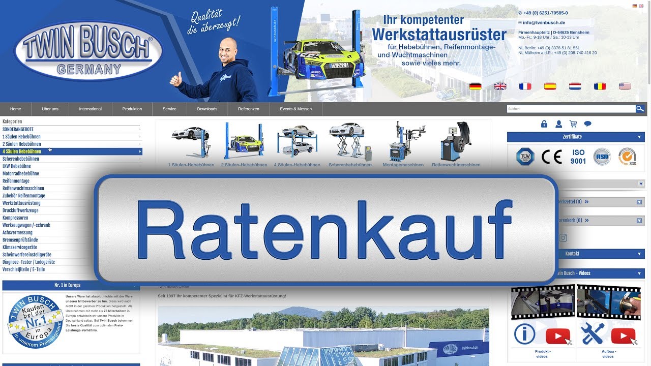 Ratenkauf bei TWIN BUSCH&reg; mit easyCredit