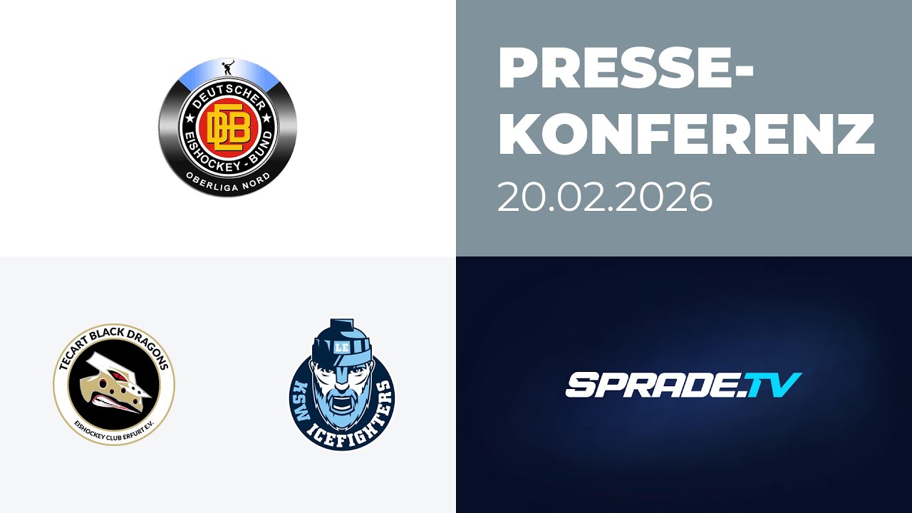 20.02.2026 - Pressekonferenz - TecArt BlackDragons vs. KSW IceFighters Leipzig