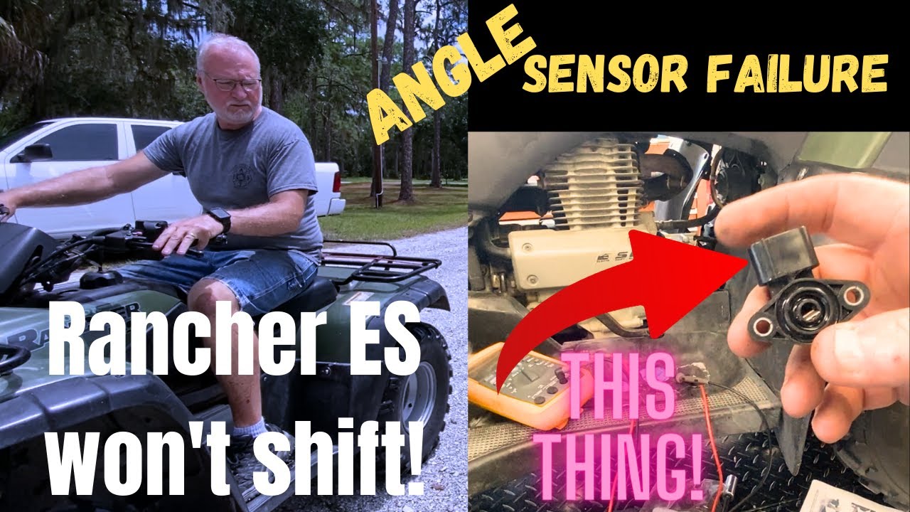 Honda ATV TRX350ES WON'T SHIFT! Angle Sensor diagnosis and repair