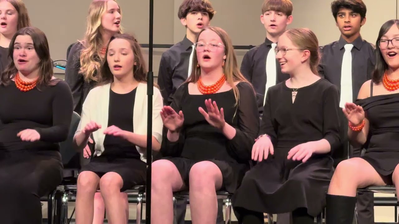 Harpers 8th grade choir- “White Winter Hymnal”