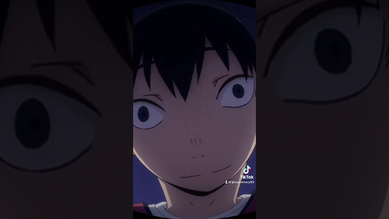 Kageyama is a literal jumpscare 😀 #kageyama #hinata #haikyuu #anime