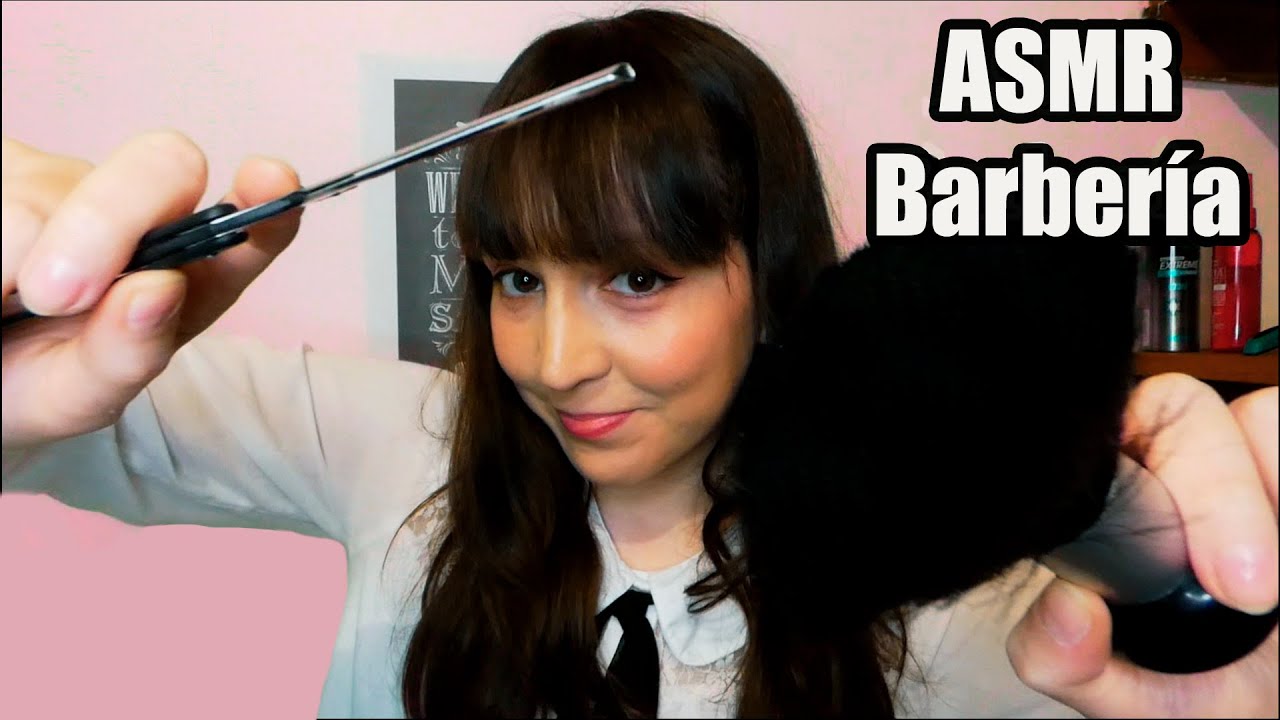 ⭐ASMR [Sub] Парикмахерская, Бритье и стрижка на испанском языке (бинауральные, многослойные звуки)