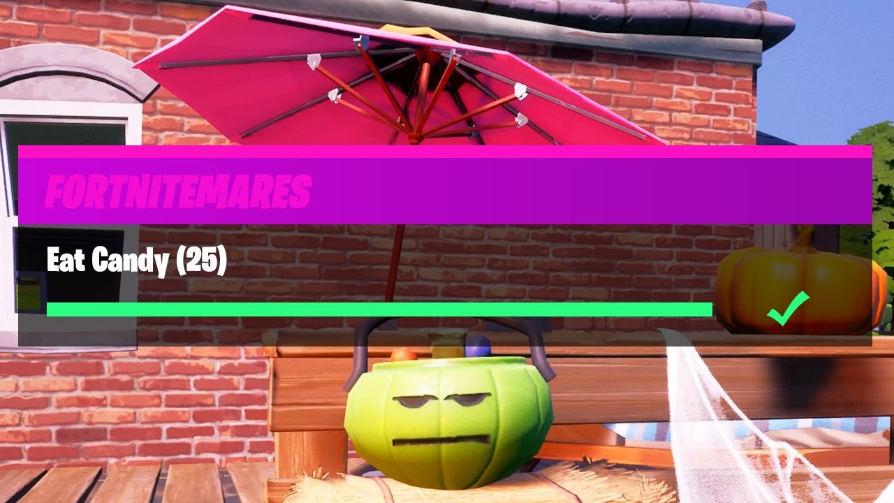Eat Candy (25) All Locations - Fortnitemares 2020 Challenges