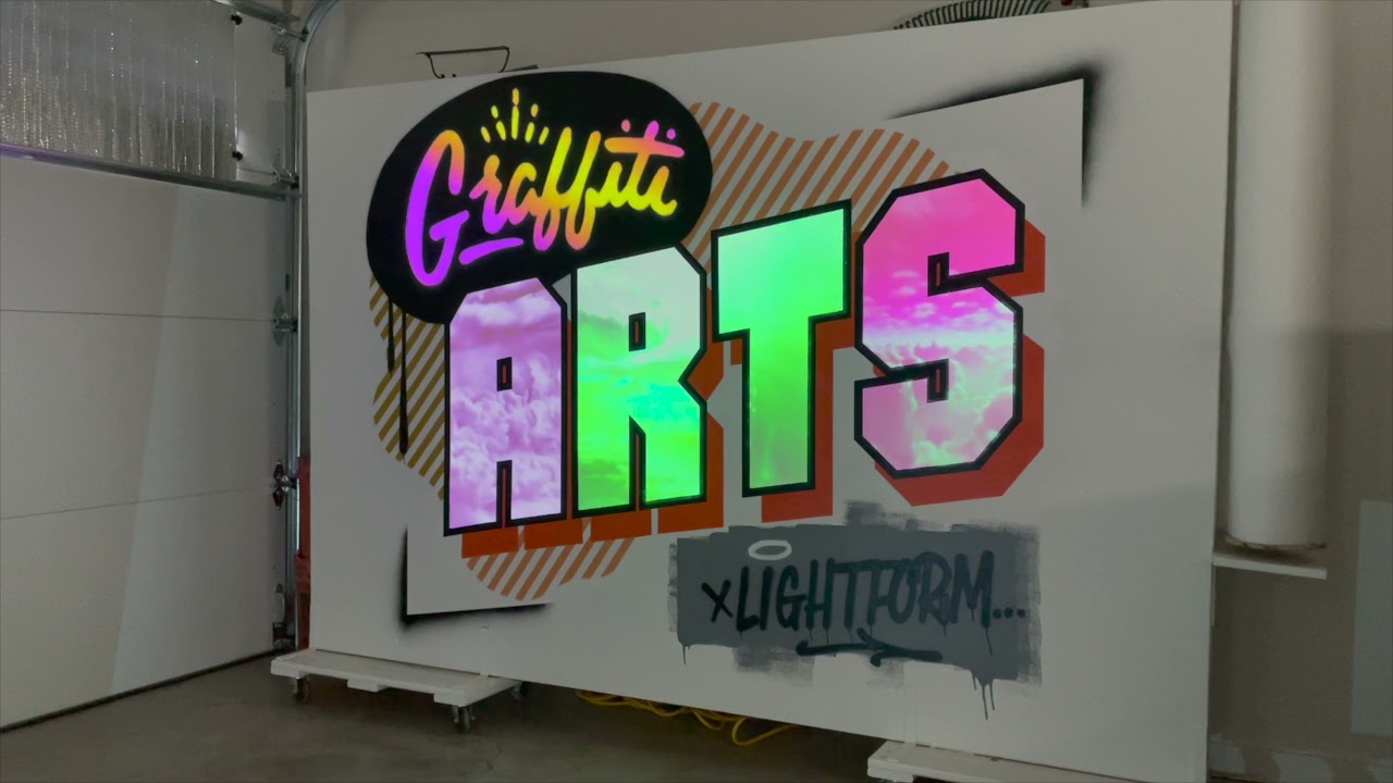 Projection Mapping Mural - Graffiti Arts x LightForm