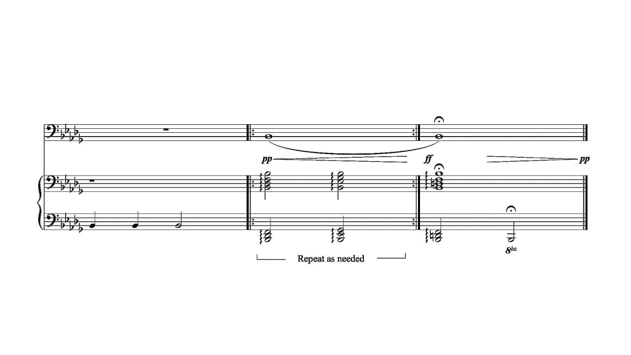 Long Tones for Trombone–Part 1 トロンボーンの為のロングトーン Part 1