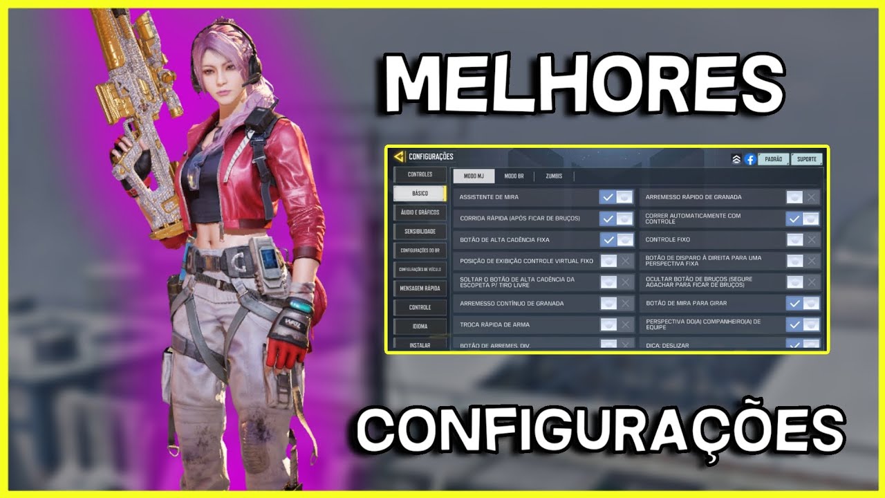 VAZOU as melhores configurações para jogar de  SNIPER 😱 | CODM