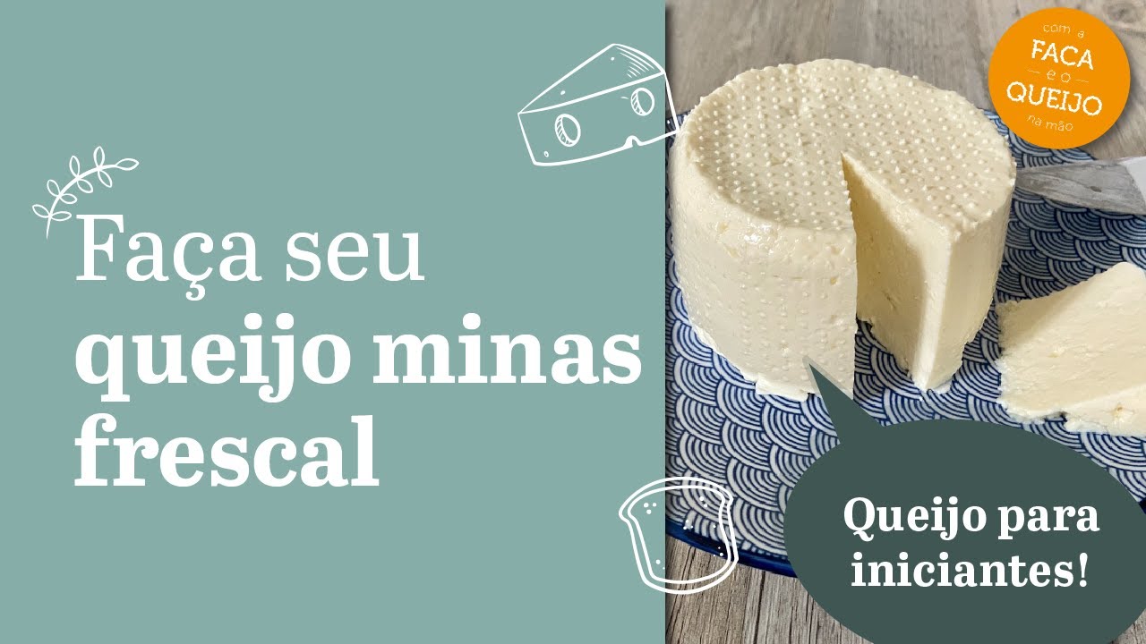 Como fazer queijo minas frescal COM 3 INGREDIENTES no mesmo dia (queijo caseiro f&aacute;cil iniciantes!)