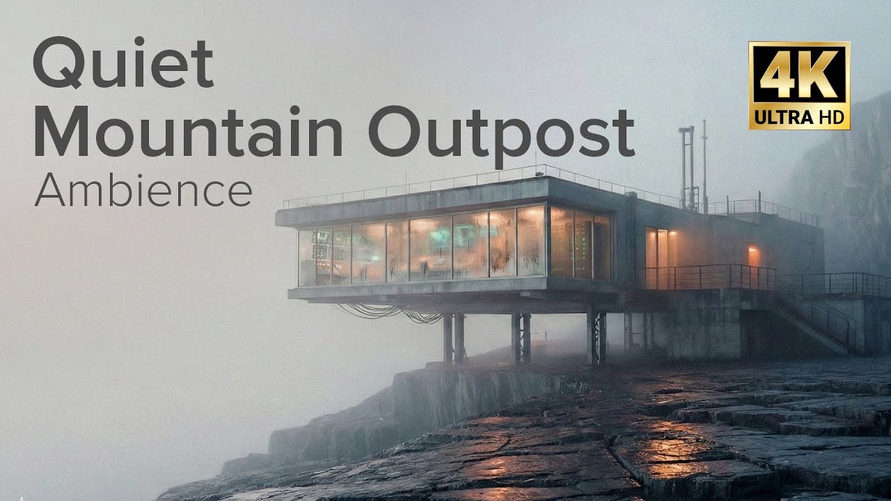 Fog Above the Cliffs | Mountain Outpost Control Room Ambience