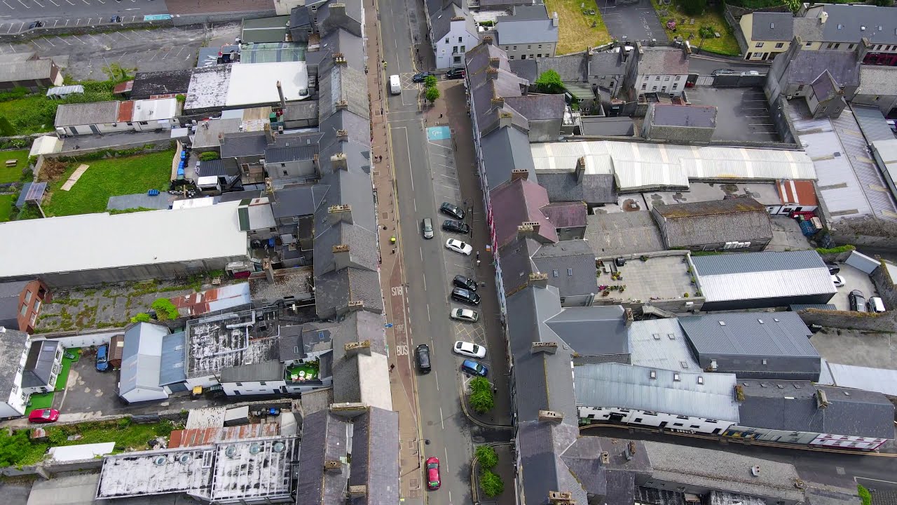 Loughrea Town & Cathedral - Quiet Sunday with Mavic Air 2