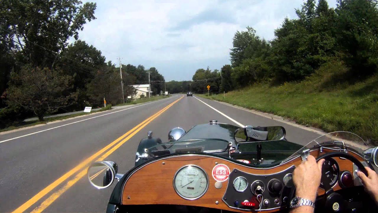 Test Drive in 1948 MG TC Race Car