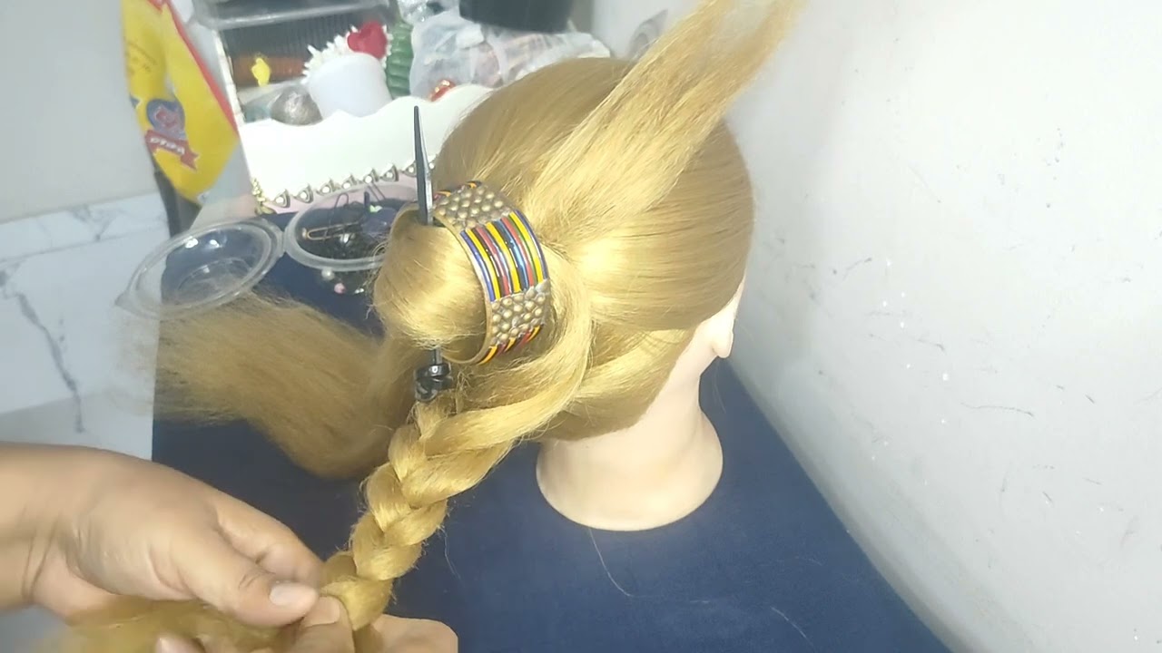 Bangal Hair style with Bun stick || Beautiful Bangal 