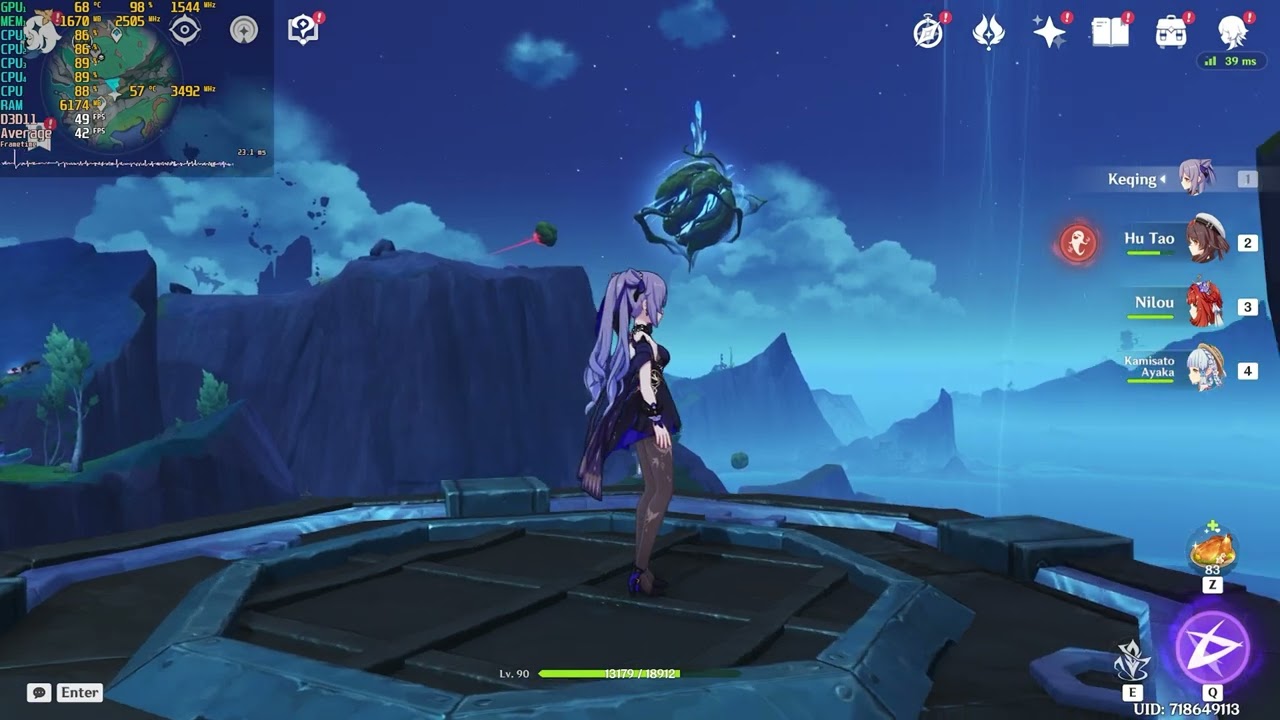 Genshin Impact 6.0 / i3-4150 / Quadro P1000