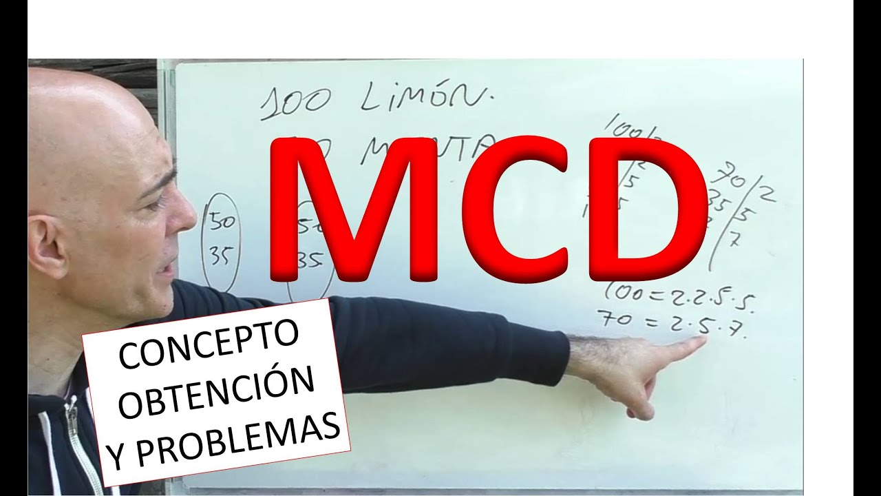 QUÉ ES EL MÁXIMO COMÚN DIVISOR, MCD. Problema resuelto de reparto