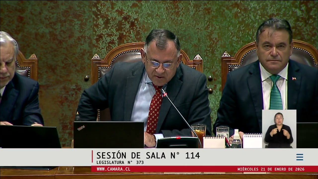 Sesión de Sala N° 114 / Miércoles  21 enero 2026
