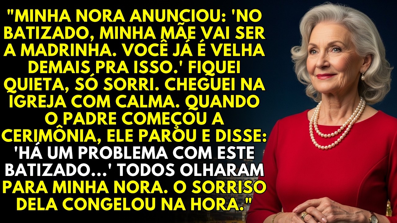 A nora me excluiu do batizado do meu neto... até o padre revelar o que ela escondeu